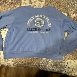 Hollister Blue Rocky Mountains Sweatshirt